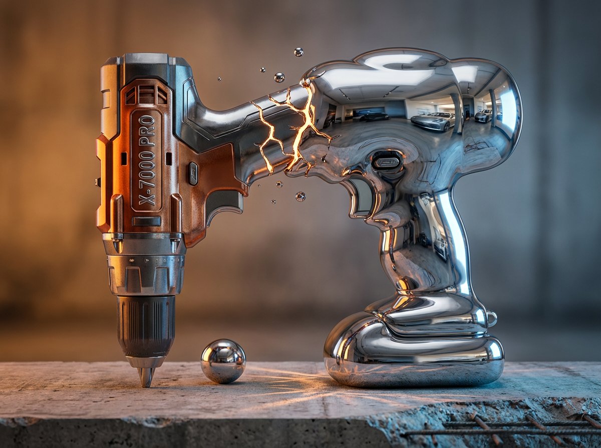 Subject IN Color-shifting Chrome Subject Captured Mid-transformation: Left Side Rigid sample 3