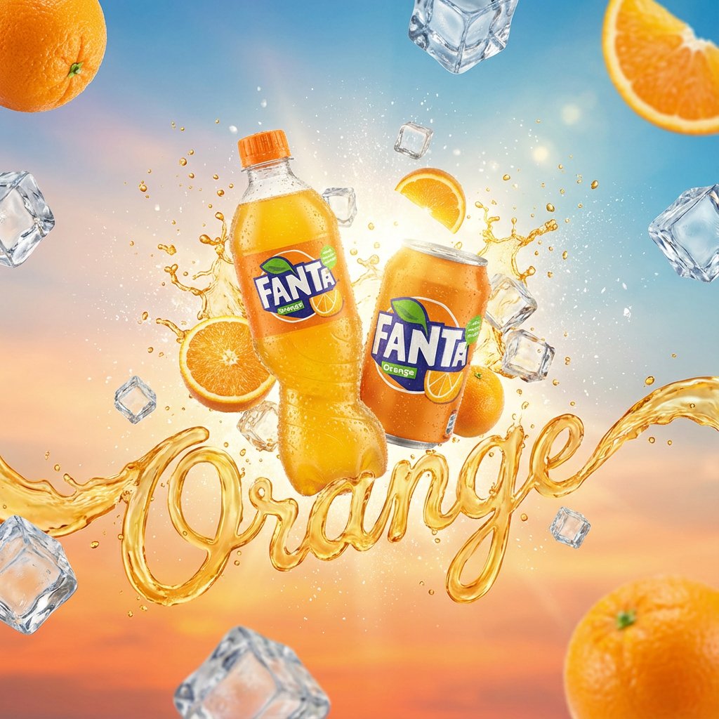 Vibrant, High-end Advertising Visual OF A Subject Can/bottle Floating Dynamically sample 4