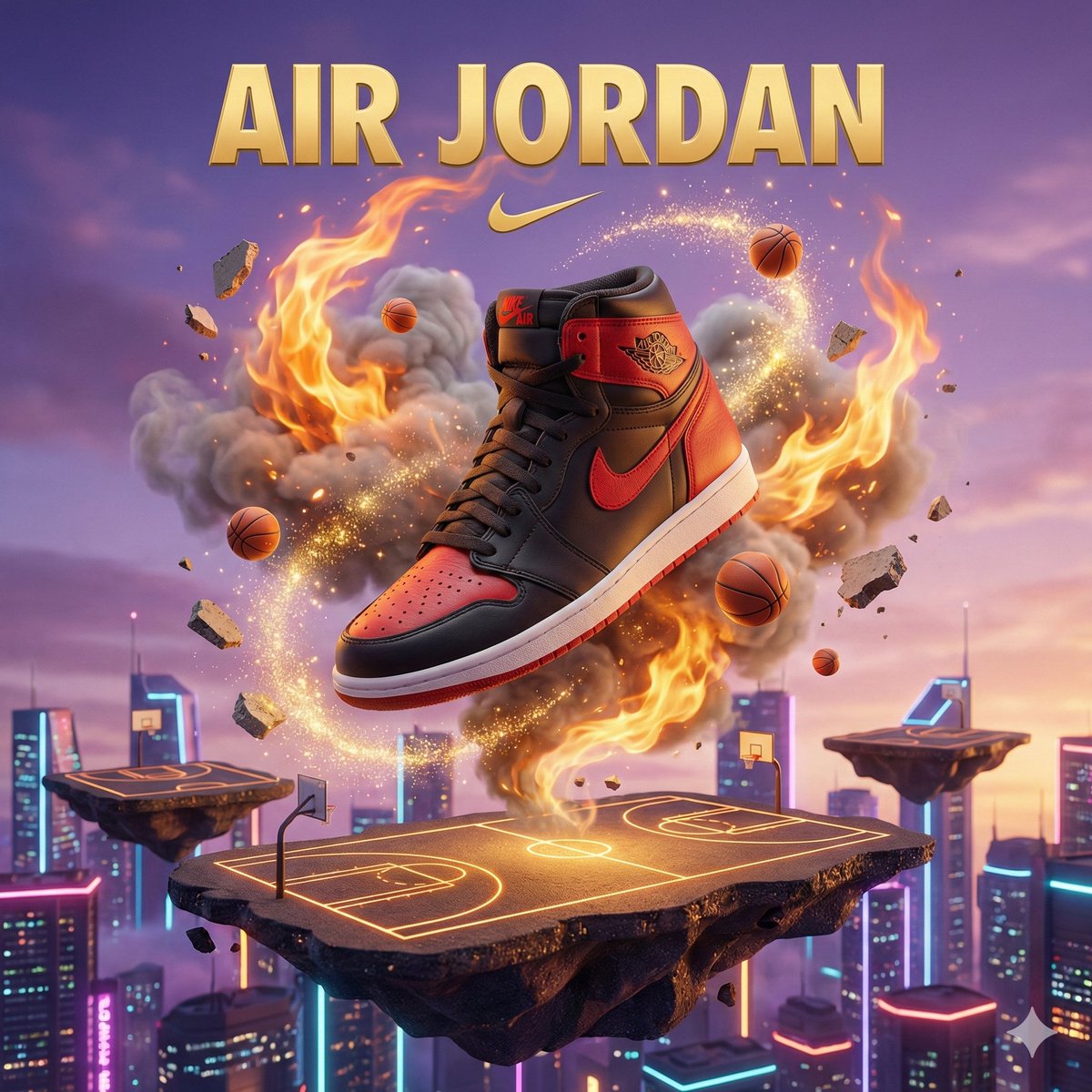 High-end 3D Advertising Poster For Subject. A Realistic Subject IS sample 2