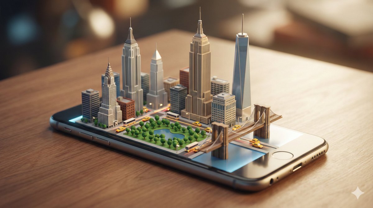 Stylized Miniature 3D Diorama Viewed From A 45-degree Angled Perspective, sample 2