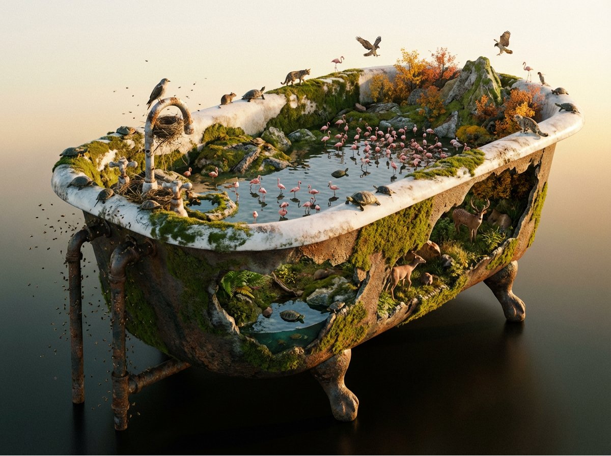 Colossal Subject Reimagined AS A Complete Natural Biome. Tiny Subject sample 3