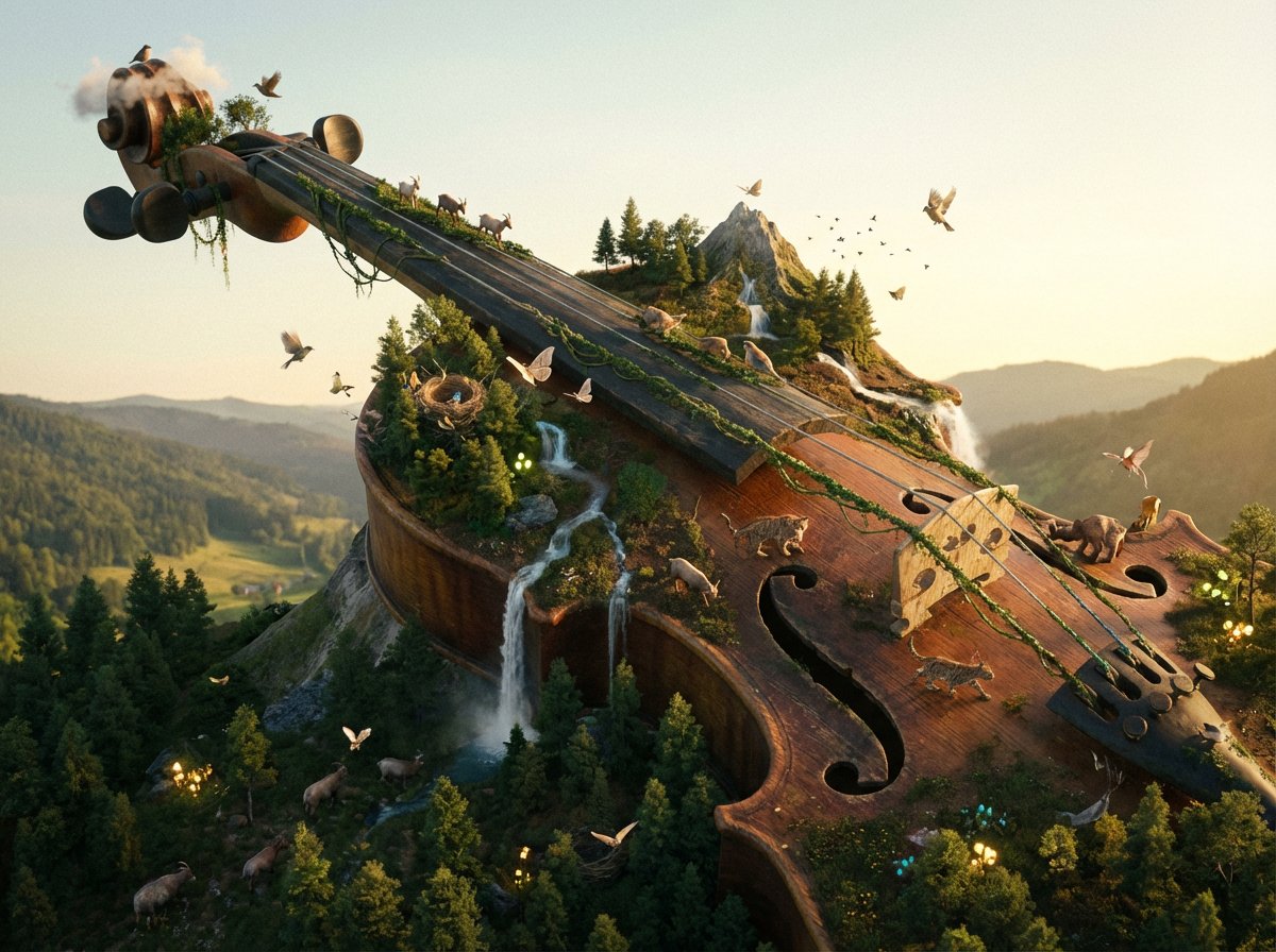 Colossal Subject Reimagined AS A Complete Natural Biome. Tiny Subject sample 4