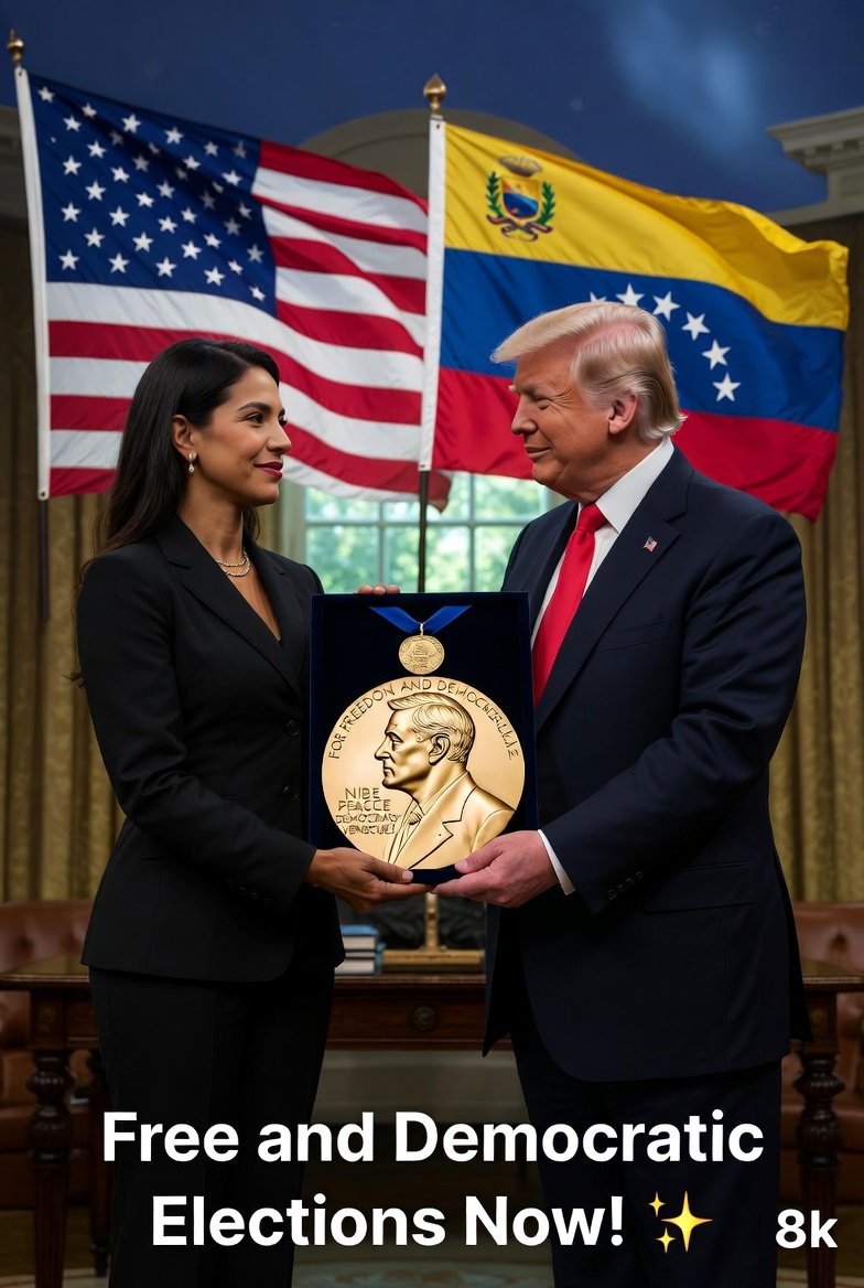 Cinematic, Ultra-realistic Scene Depicting Venezuelan Opposition Leader María Corina Machado sample 2