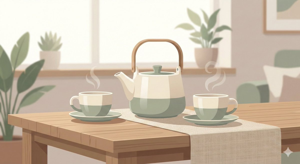 Scandinavian-style Minimal Illustration OF Subject, Muted Pastel Palette, Flat Design, sample 4