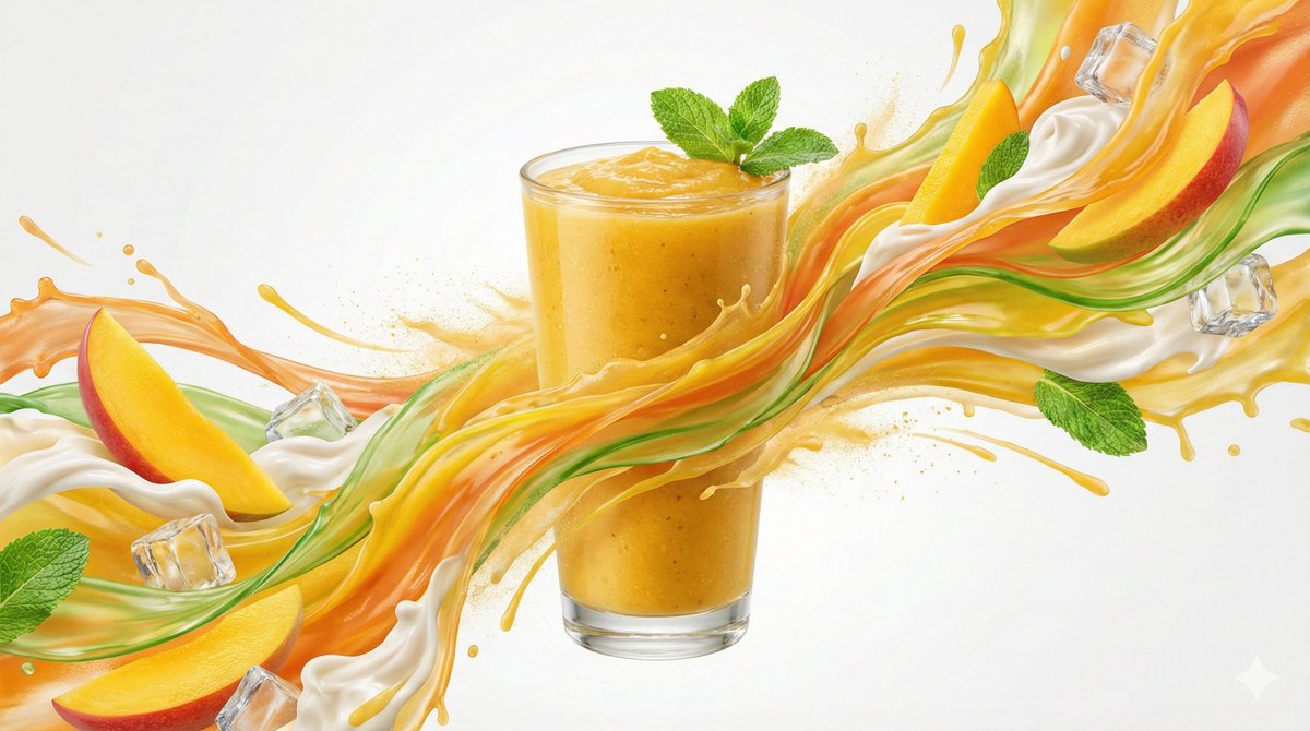 Dynamic Flavor Wave Composition OF Subject, With Colorful Energy Ribbons, sample 2