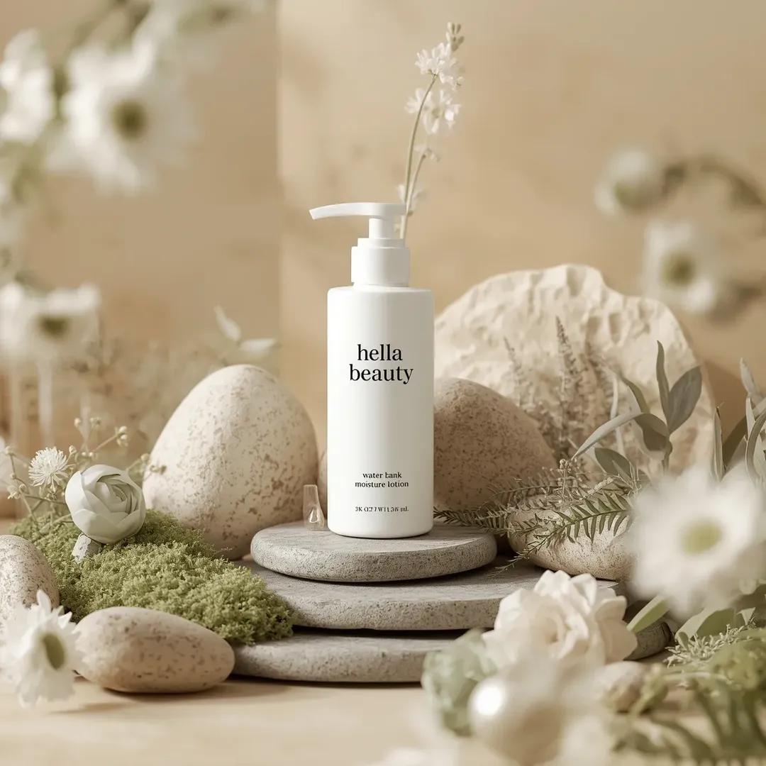 Ultra-high-end Photorealistic Commercial Skincare Product Photography Featuring A Matte White sample 2