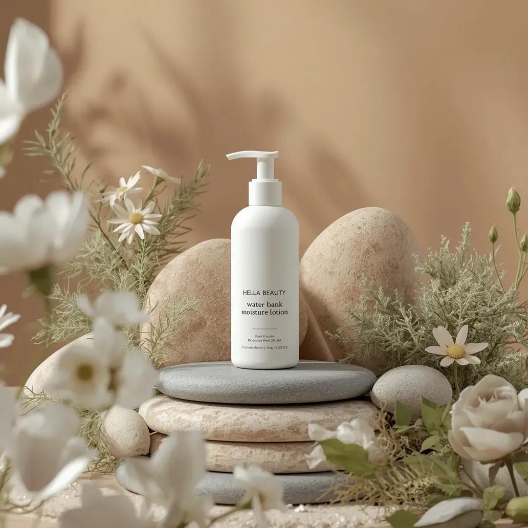 Ultra-high-end Photorealistic Commercial Skincare Product Photography Featuring A Matte White sample 3