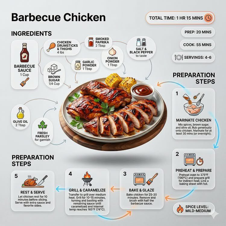 Ultra-clean Modern Recipe Infographic. sample 3