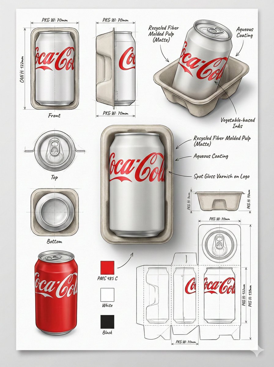 Using The Attached Image, Create A Professional Industrial Packaging Design sample 1