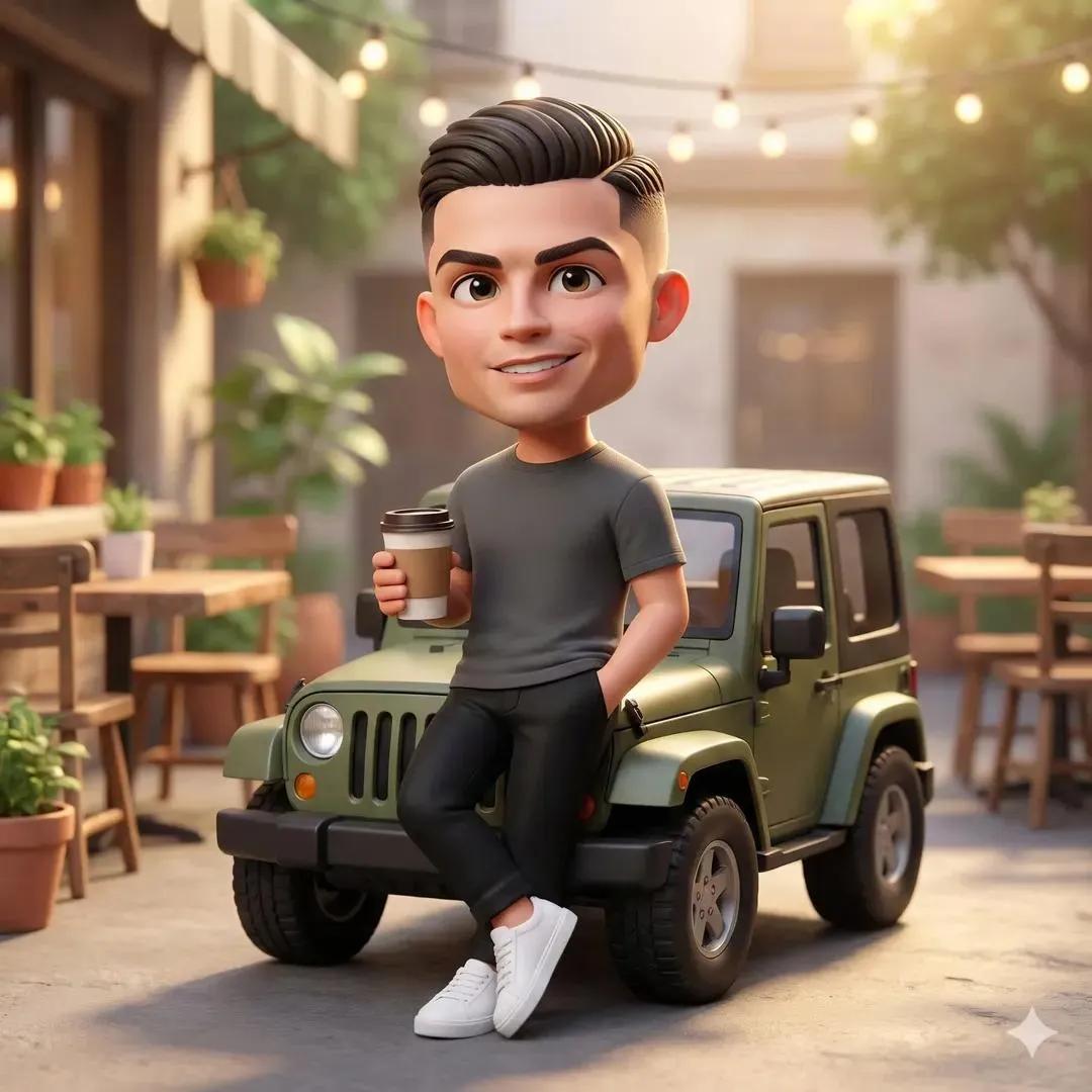 Ultra-detailed 3D Chibi-style Character With A Big Head And Expressive sample 1