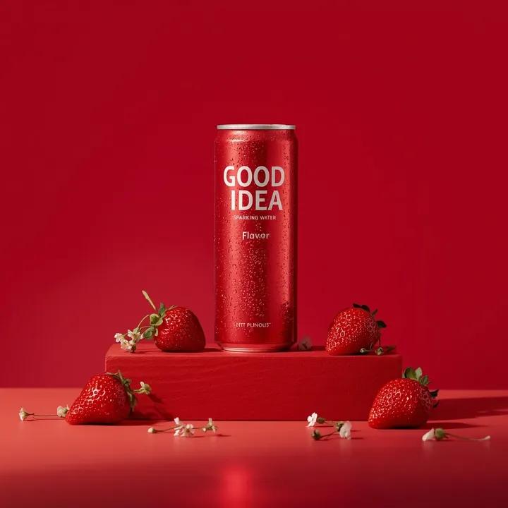 Premium Studio Product Photograph OF A Tall, Slim Red Aluminum sample 3