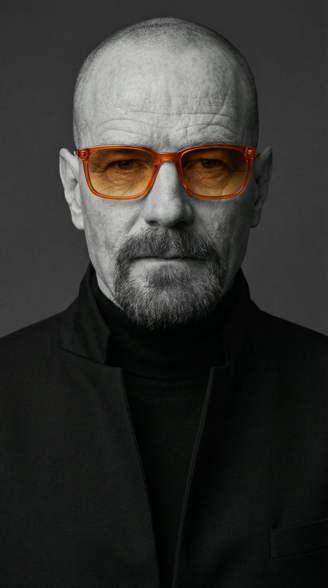 Studio-style Close-up Editorial Portrait OF A Person With Strong, Well-defined sample 1