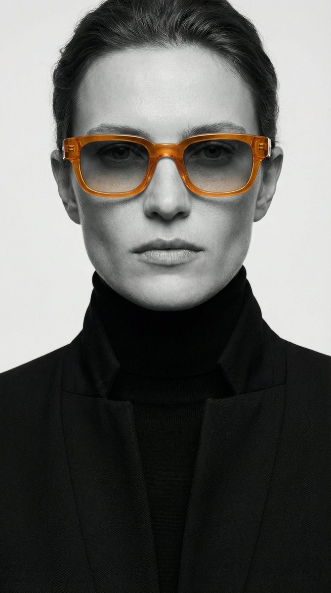 Studio-style Close-up Editorial Portrait OF A Person With Strong, Well-defined sample 2