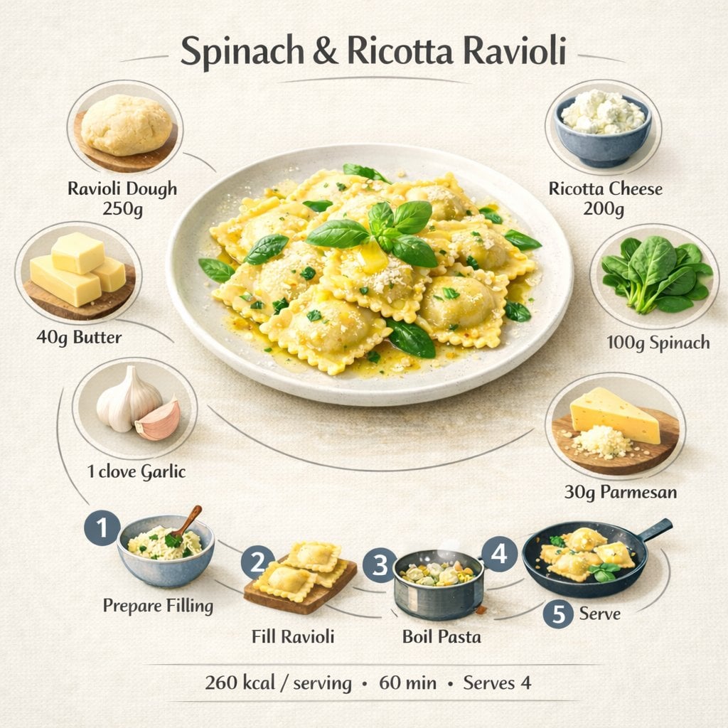 style: Minimalist modern recipe infographic, visual_aesthetic: photography_style: Top-down / 3-q... thumbnail 3