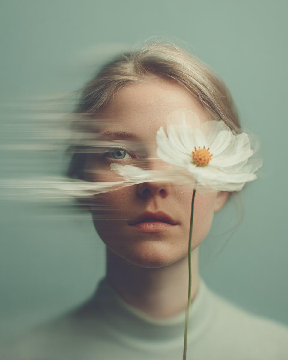 Ultra-realistic Fine-art Portrait OF A Young Woman With Soft Natural sample 1