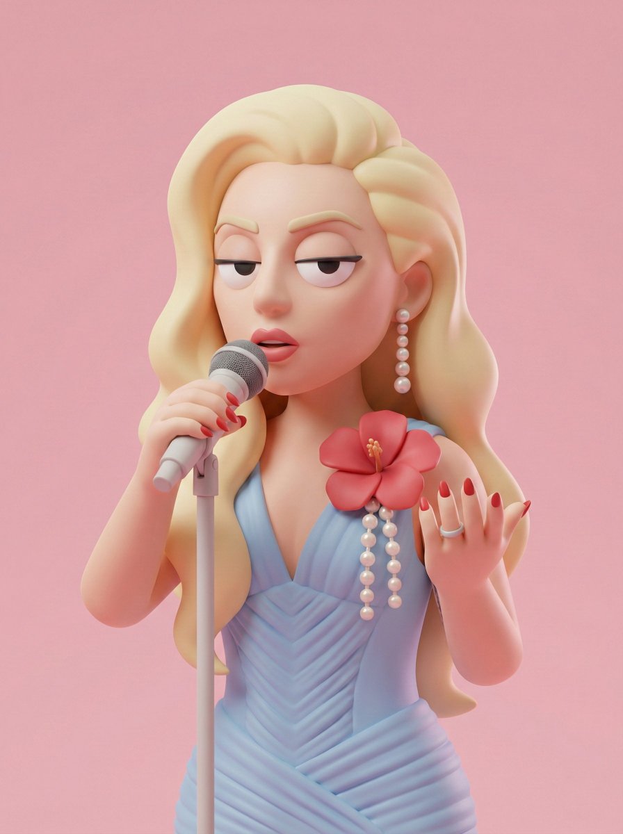 Illustration & 3D Prompt Template sample 1