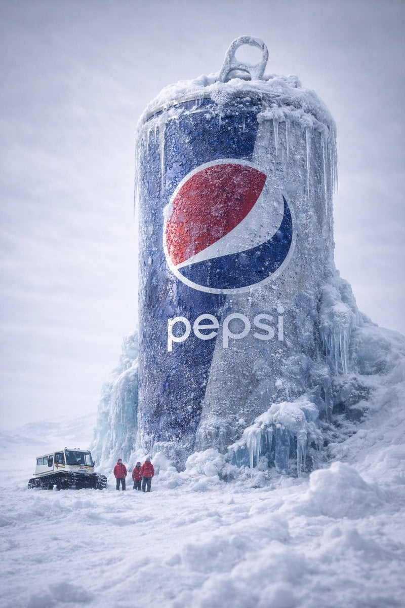 Hyper-realistic cinematic 8k photograph, low-angle wide perspective. A massive Monster Energy ca... thumbnail 4