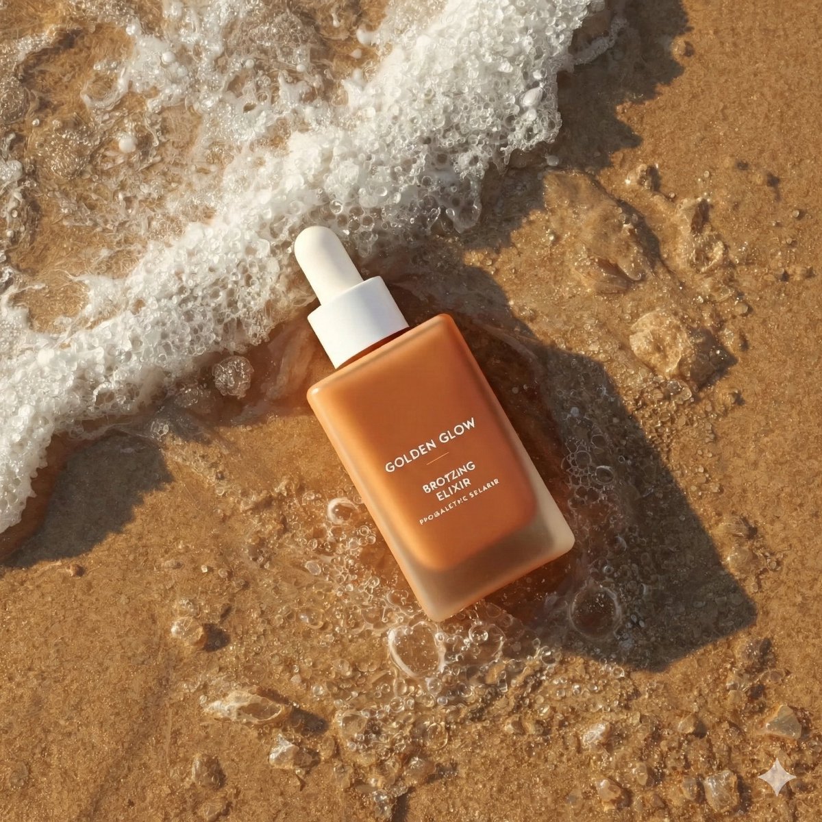 Ultra-realistic Summer Skincare Product Photography OF A Bronzing Drop Bottle sample 4