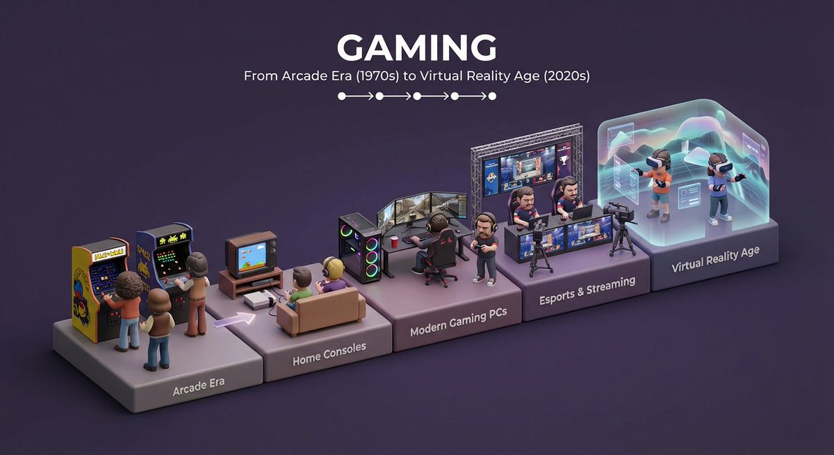 Clean Isometric Miniature 3D Diorama Visualizing The Evolution OF Subject sample 3