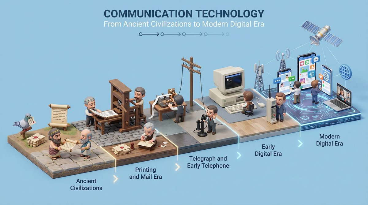 Clean Isometric Miniature 3D Diorama Visualizing The Evolution OF Subject sample 4