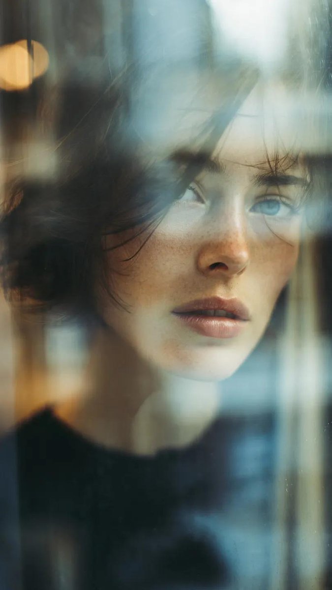 Reflection IN Glass Window, Layered Composition, Subject OF A Beautiful sample 2