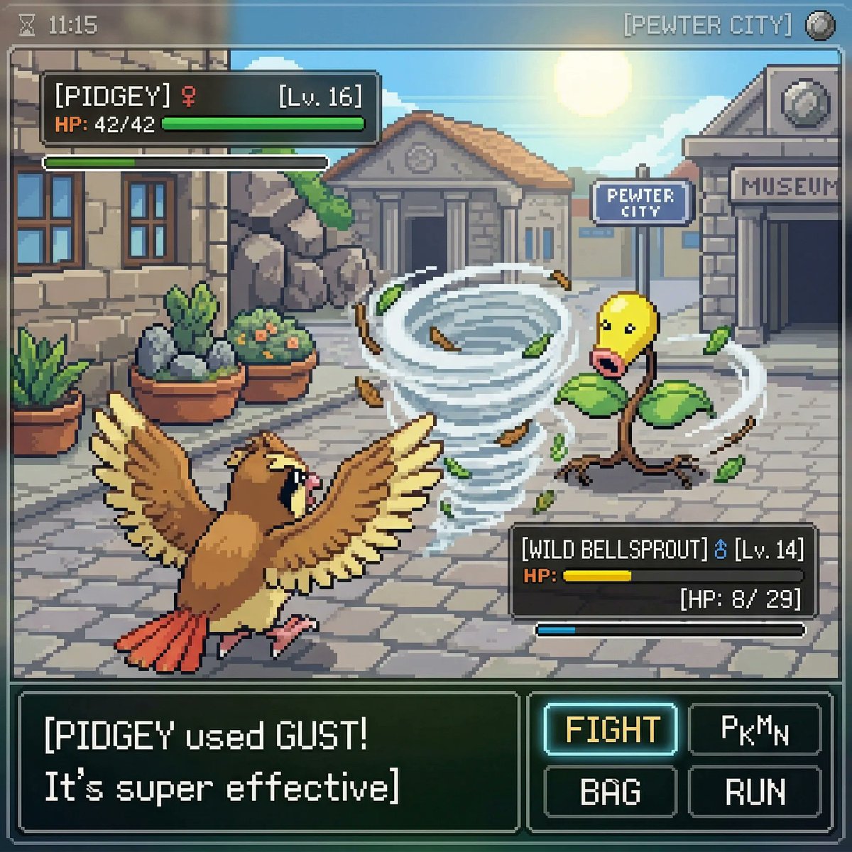 Inspired BY A Classic Pokemon Gameboy Screenshot But Its Highly sample 2