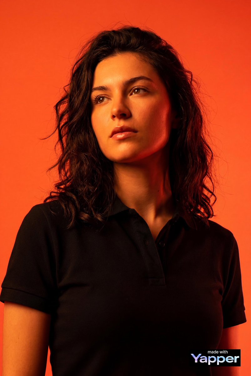 High-impact Editorial Studio Portrait Using The Person From The Attached sample 1