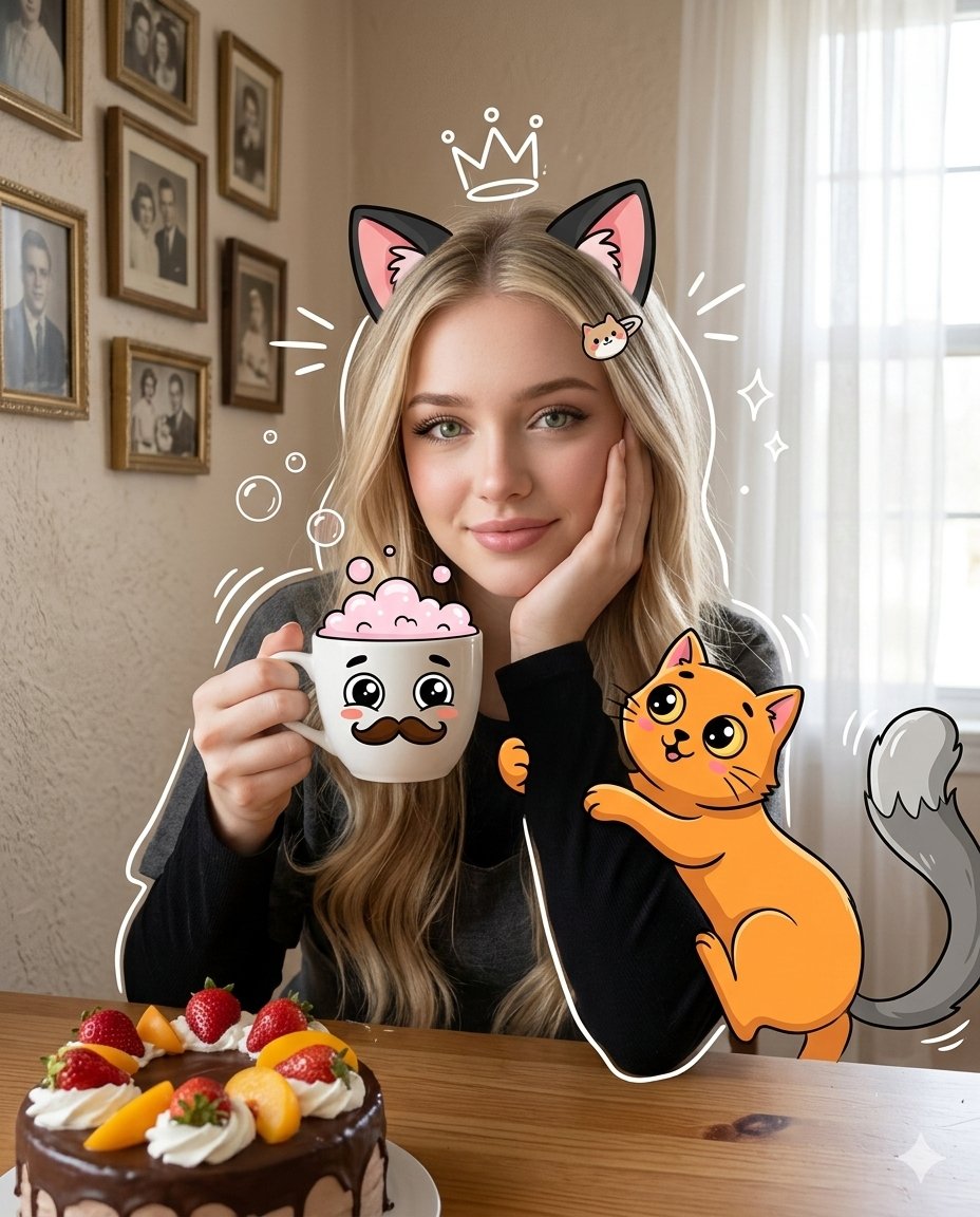 Illustration & 3D Prompt Template sample 1