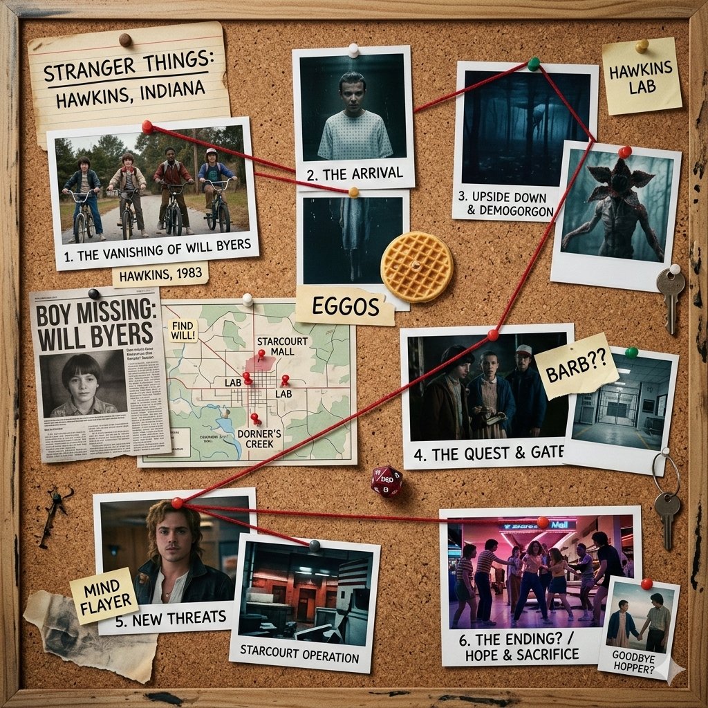 Generates A Clean, Cinematic 1080×1080 Corkboard Layout That Visually Summarizes sample 2