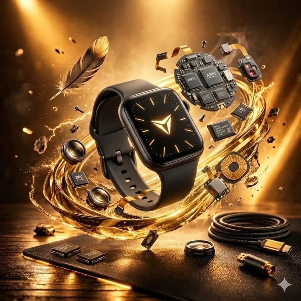 Ultra-realistic Gaming Mouse Floating Above A Desk, Surrounded BY Glowing sample 2