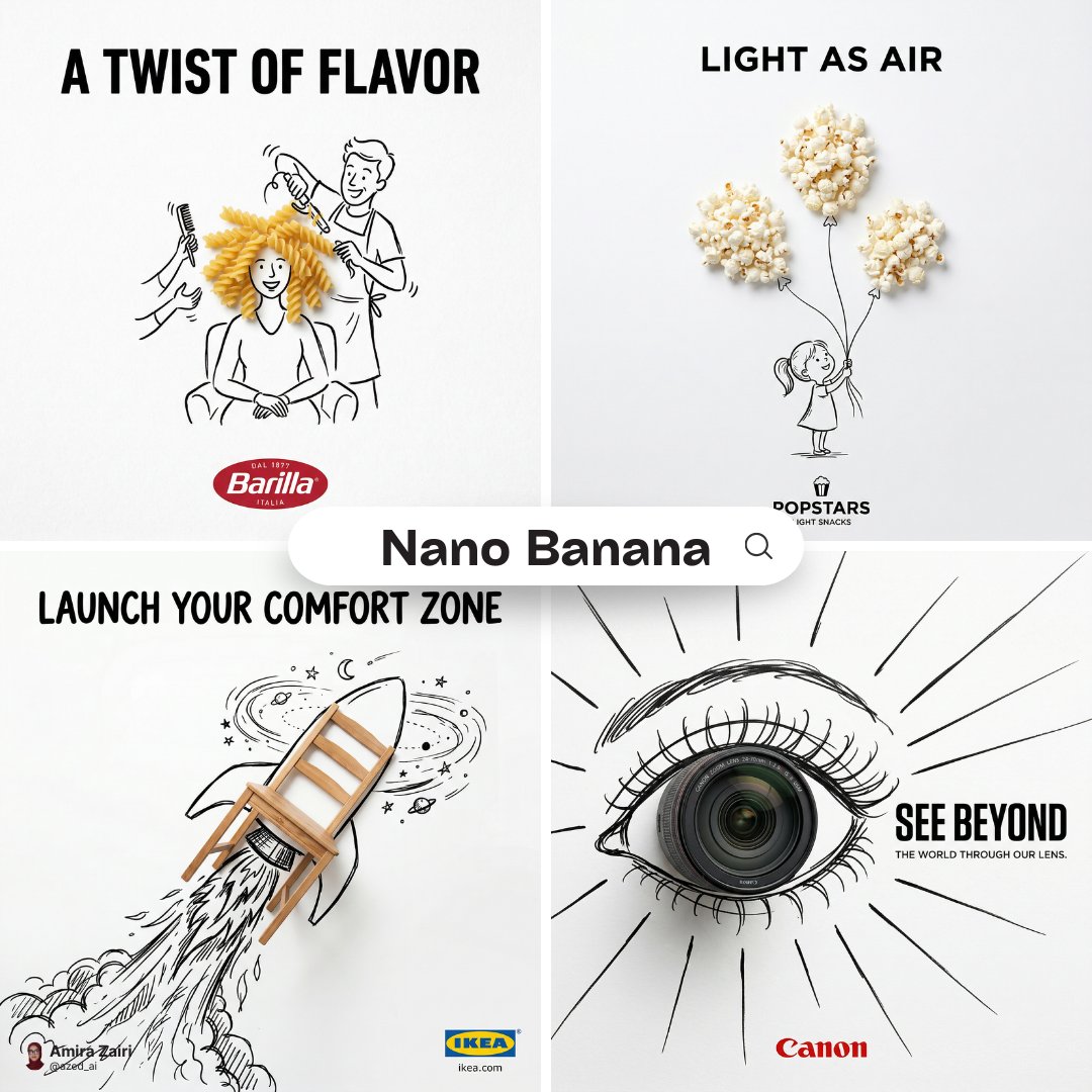 Minimalist And Creative Advertisement Set ON A Pure White Background. sample 1