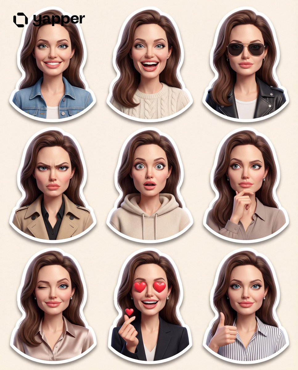 Premium Pixar-style 3D Character Sticker Set That IS Clearly Recognizable sample 4