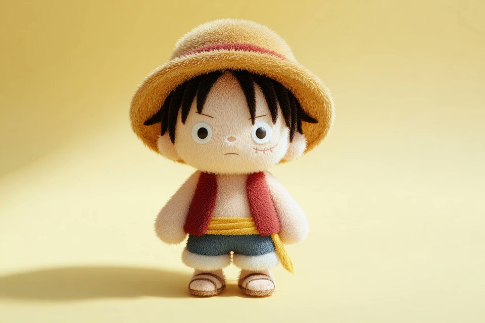 Cute Full-body Subject Plush Toy, Plush Doll Art, Stylized 3D sample 2