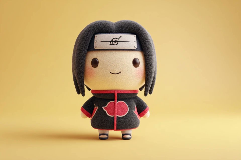 Cute Full-body Subject Plush Toy, Plush Doll Art, Stylized 3D sample 3