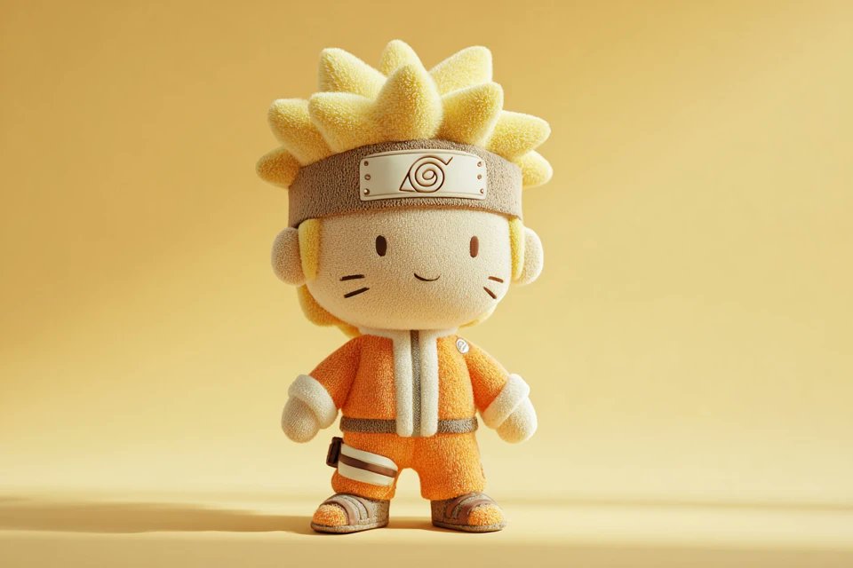 Cute Full-body Subject Plush Toy, Plush Doll Art, Stylized 3D sample 4