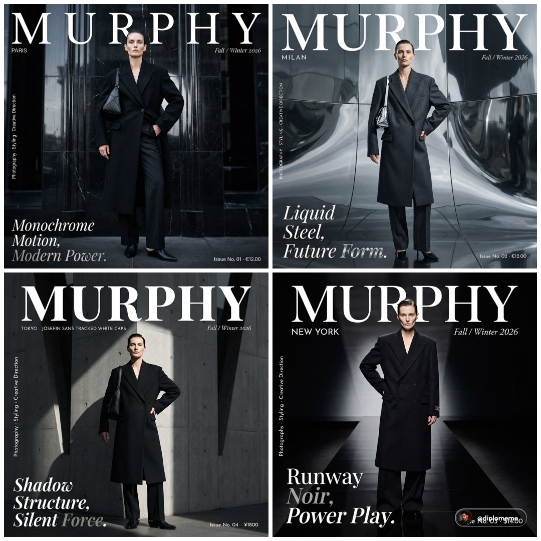 Murphy Magazine Fashion Editorial Photograph. Androgynous Model Early 30s, Sharp sample 1