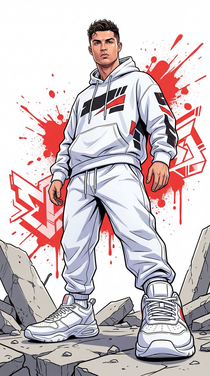 Dynamic Full-body Urban Illustration OF A Man (use The Exact sample 1