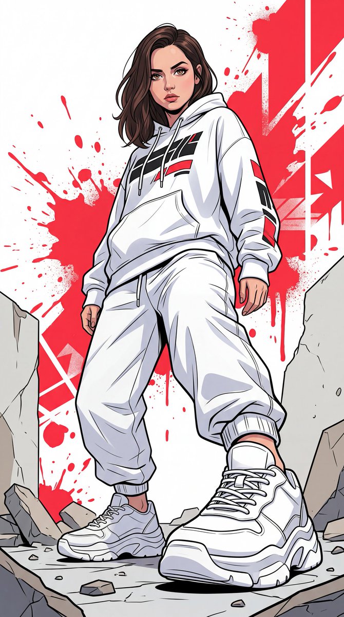 Dynamic Full-body Urban Illustration OF A Man (use The Exact sample 3