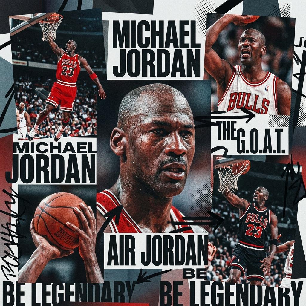 Digital Modern Maximalism Style Sports Collage OF Subject Subject Visuals sample 2