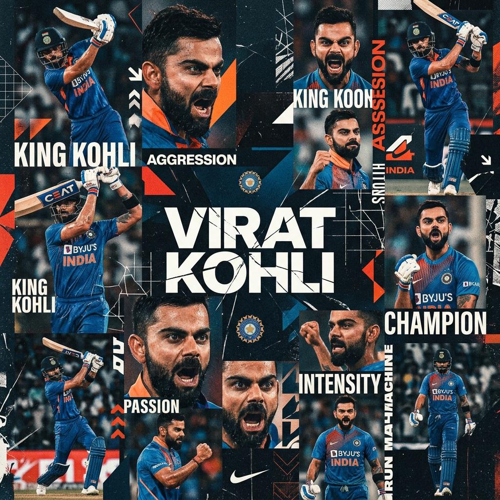 Digital Modern Maximalism Style Sports Collage OF Subject Subject Visuals sample 3