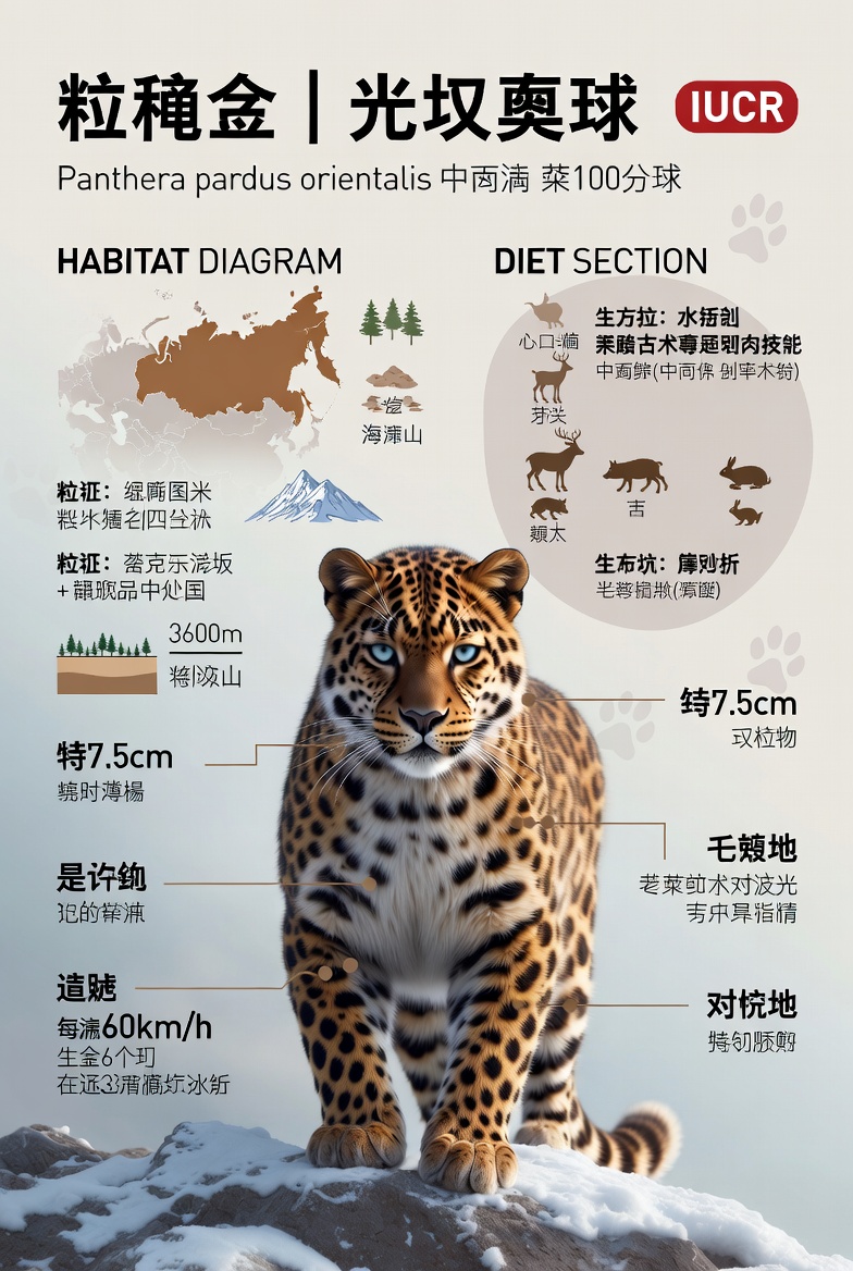Visually Rich Infographic IN Chinese About AN Endangered Animal. Start sample 2