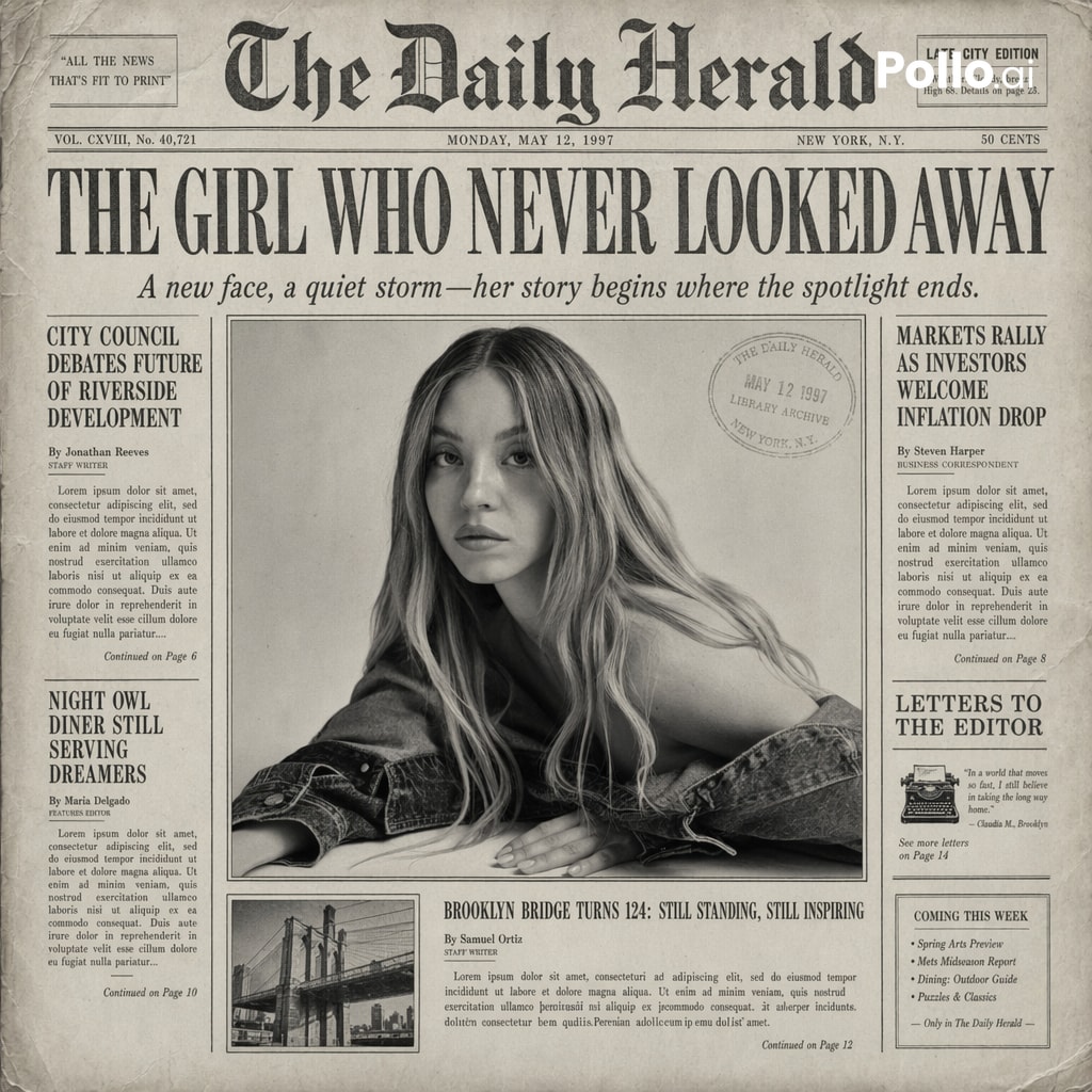 The Most Realistic Front Page Design OF A Vintage Newspaper sample 3