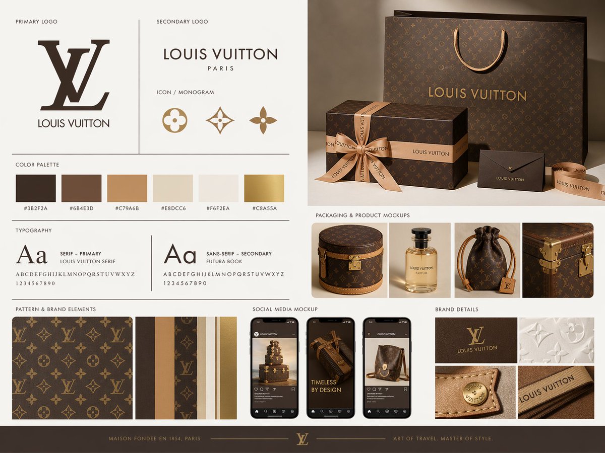 Premium Brand Kit Board For Subject, Presented Like A Professional sample 3