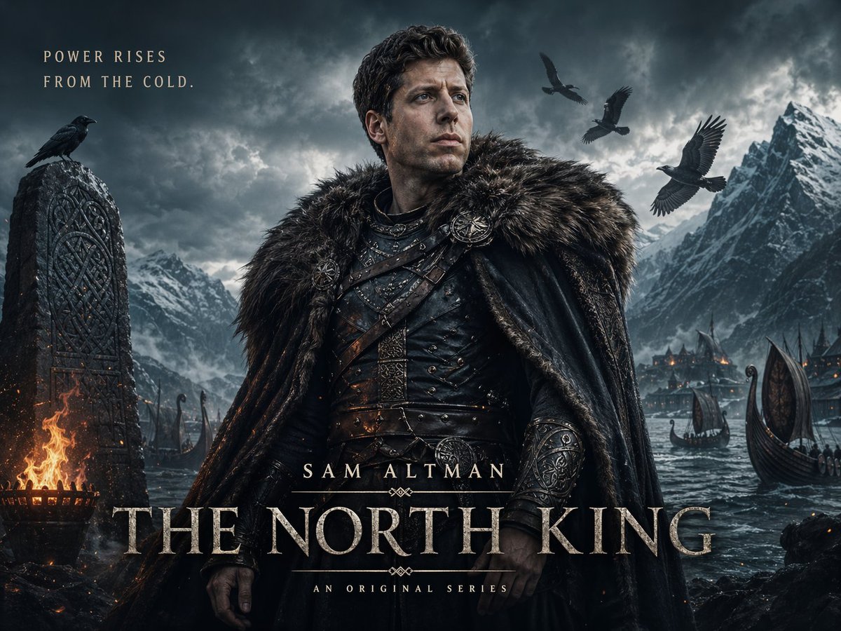 Cinematic Epic Sci-fi Fantasy Movie Poster Featuring Three Powerful Tech sample 2