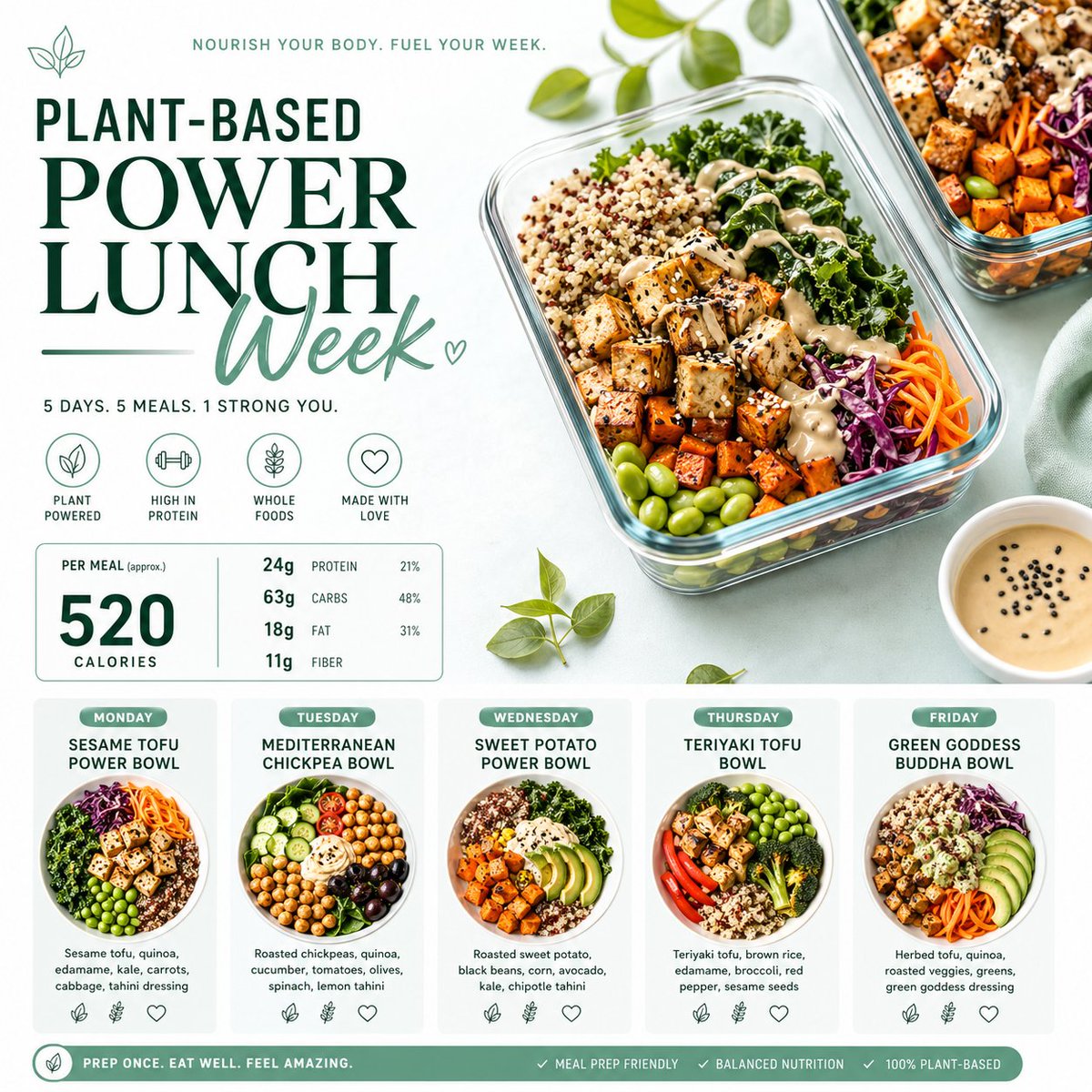 Clean & Appetizing Meal Prep Layouts sample 2