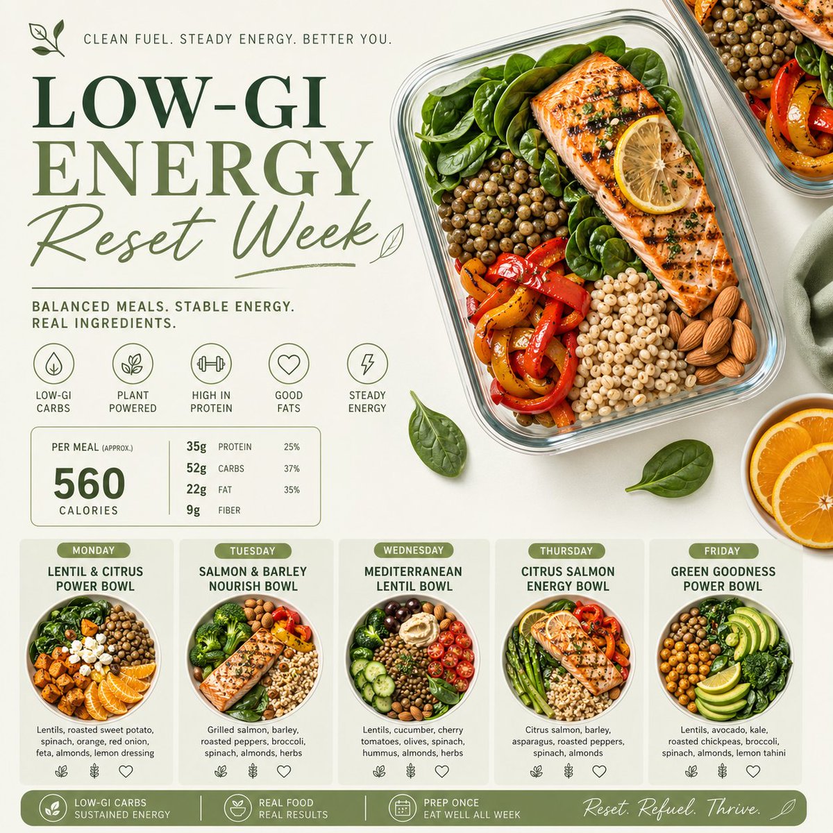 Clean & Appetizing Meal Prep Layouts sample 4