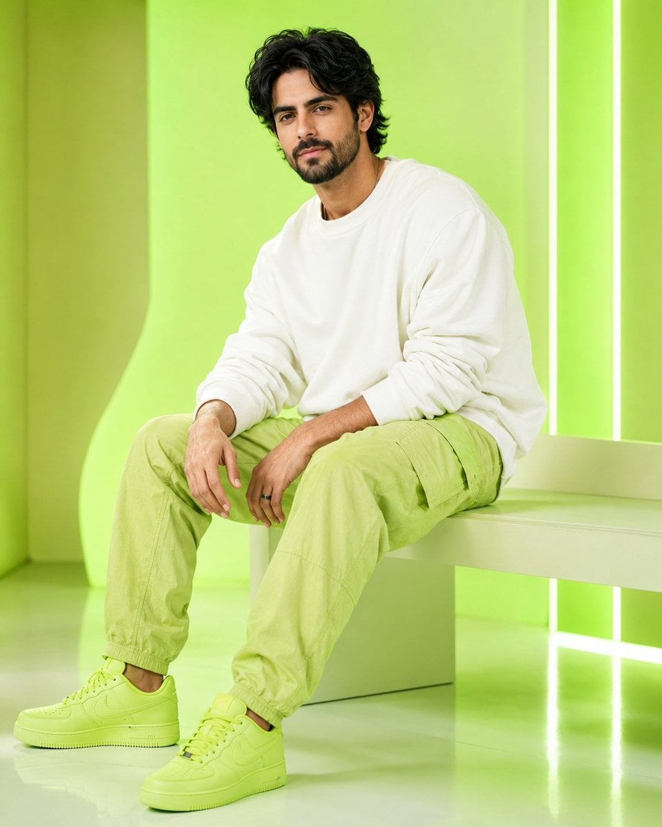 AI art: Ultra-realistic fair handsome young Indian man sitting on... | Nanobanana Pro | @Xaroon_x